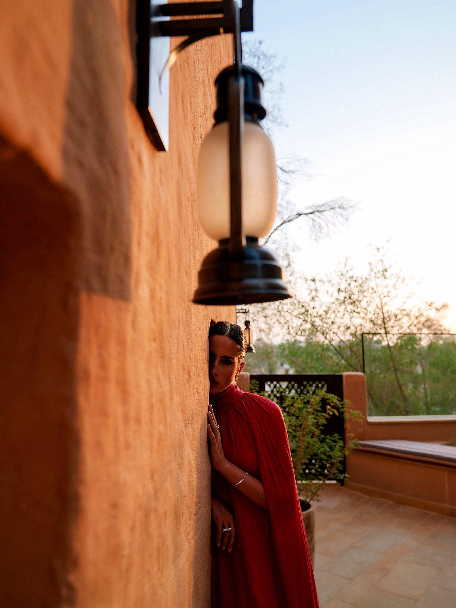 In the shade